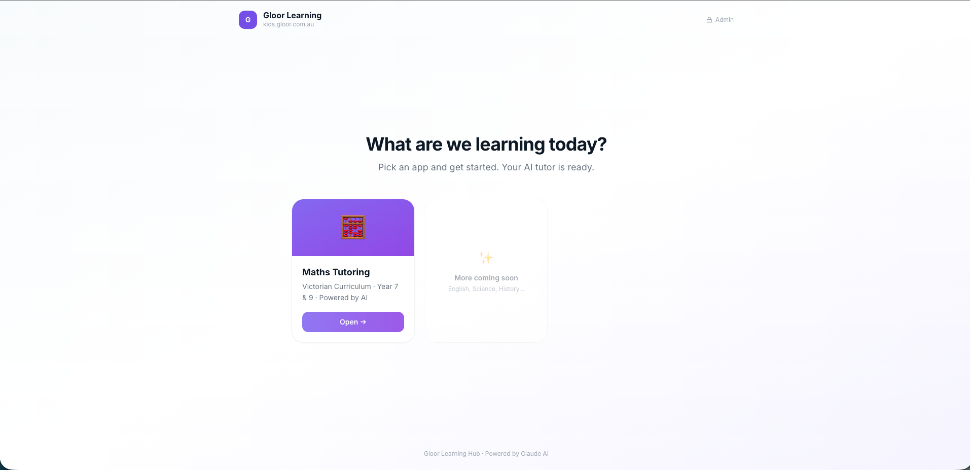 Gloor Learning Hub — screenshot 1