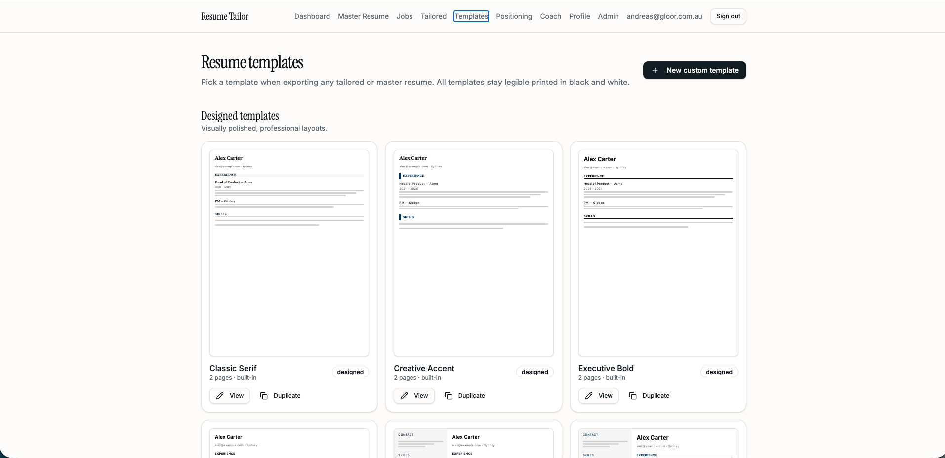Resume Tailor — screenshot 4