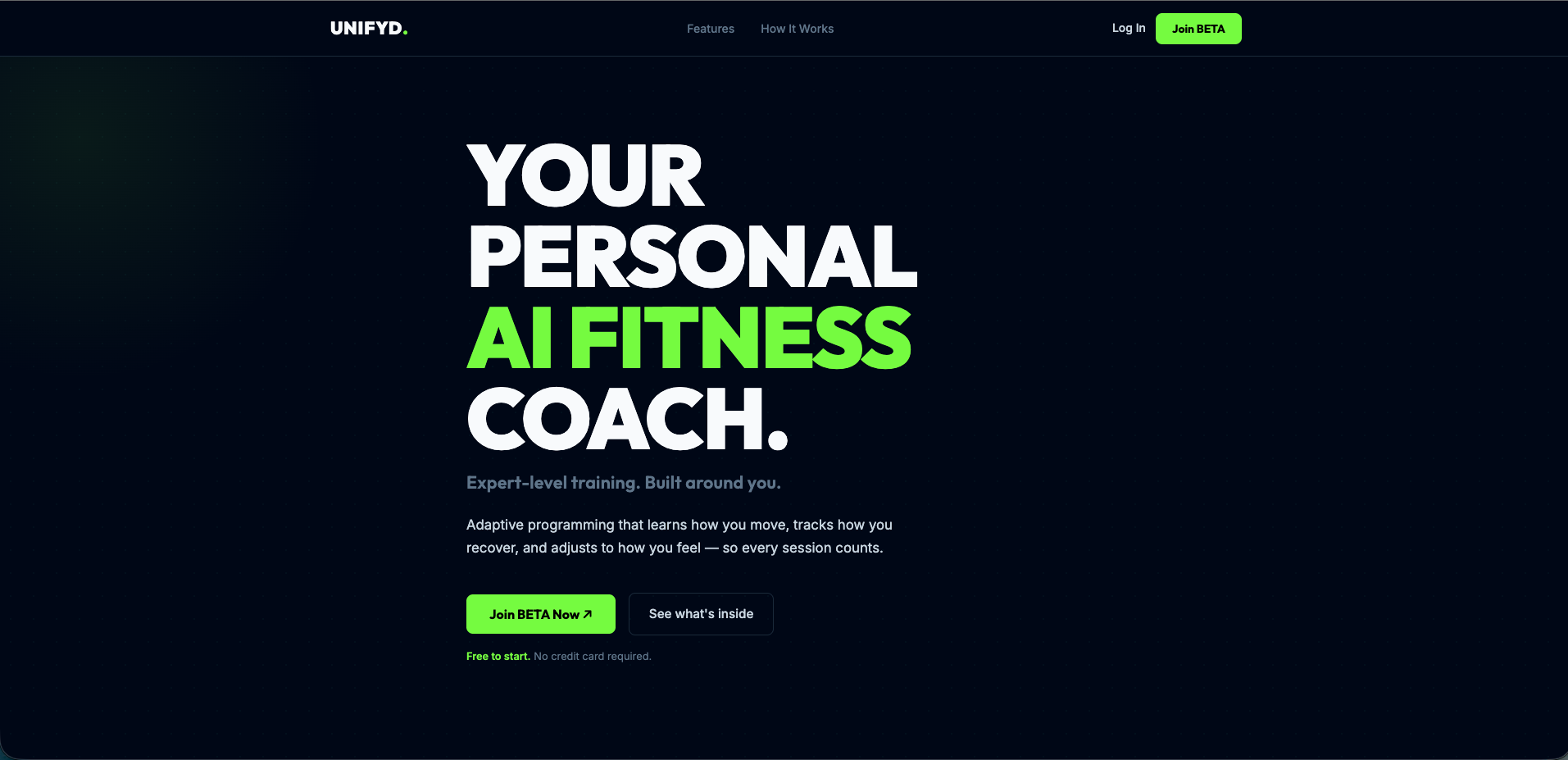 UNIFYD Marketing & Sales Site — screenshot 1