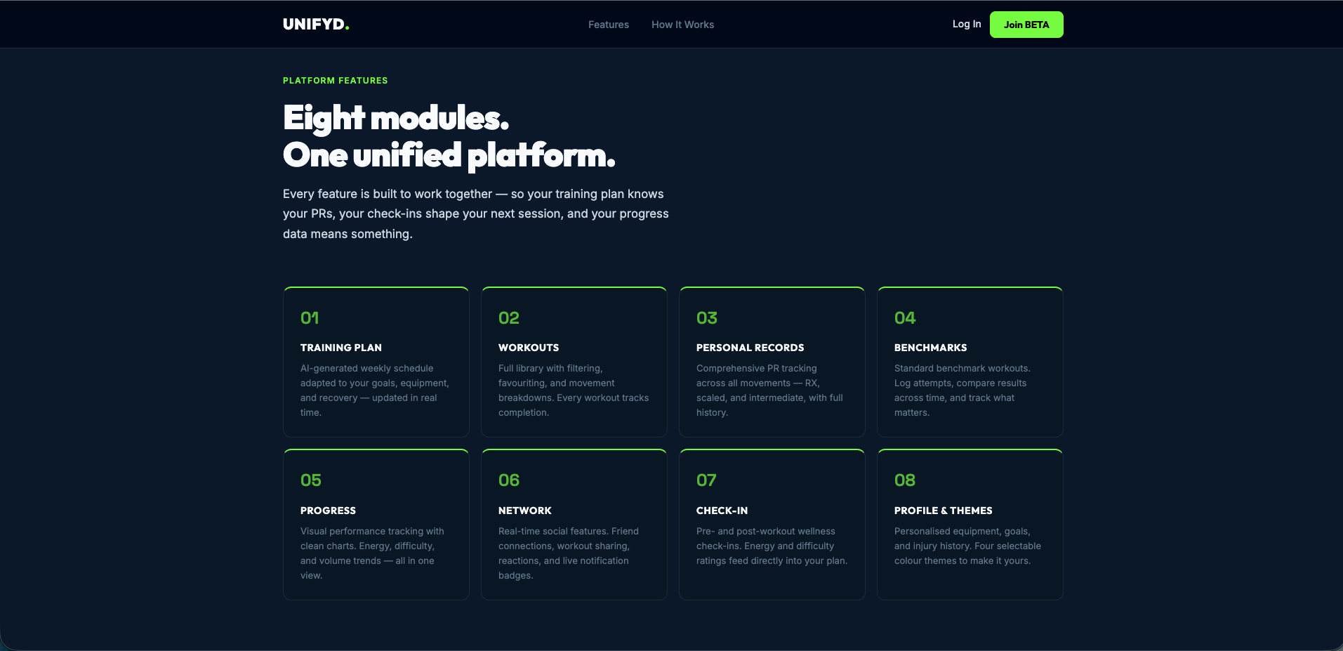 UNIFYD Marketing & Sales Site — screenshot 2