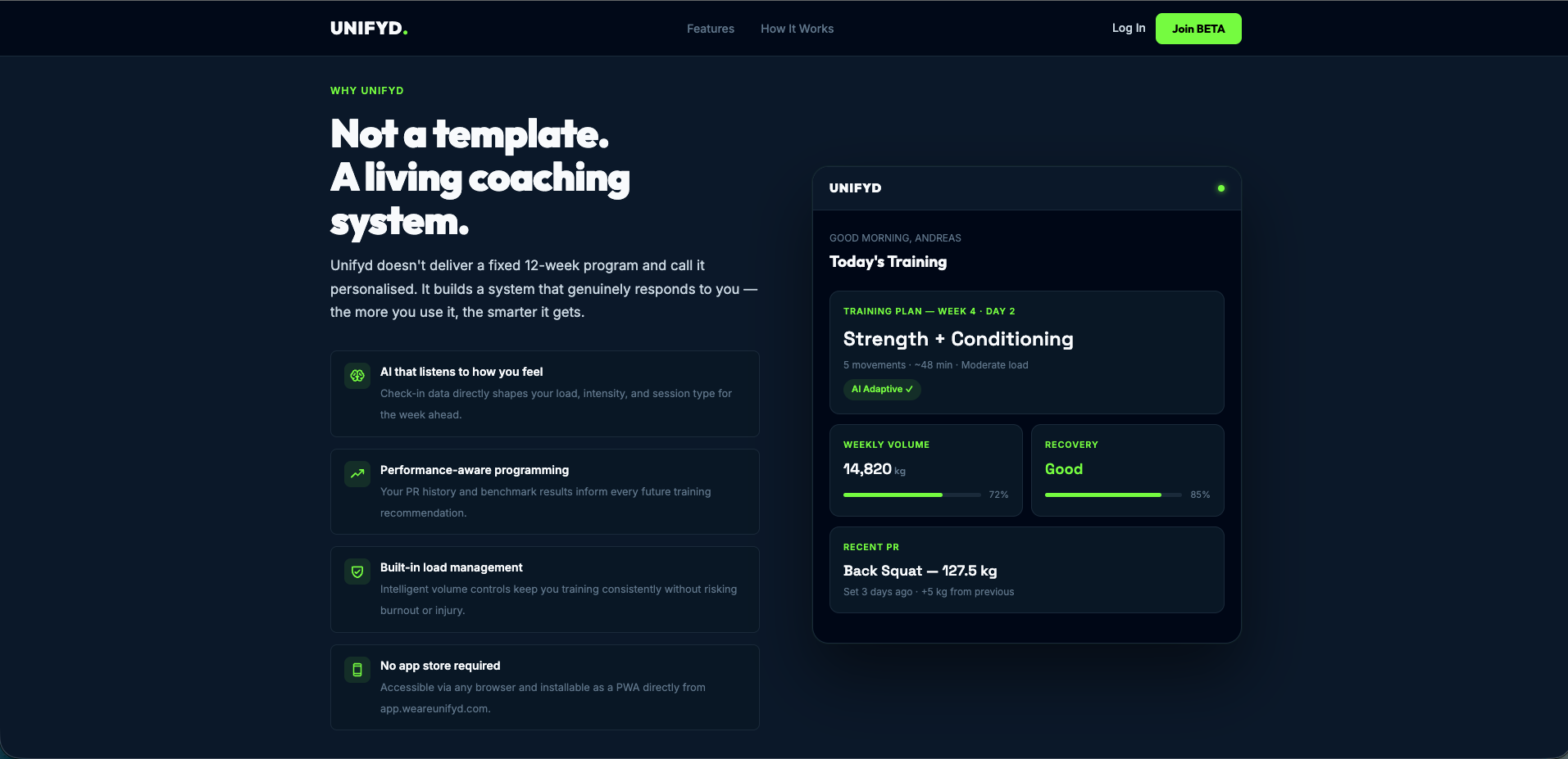 UNIFYD Marketing & Sales Site — screenshot 3
